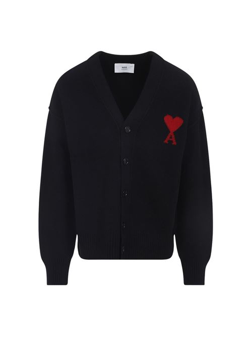 Cardigan Ami de Coeur con logo AMI PARIS | UKC367018009
